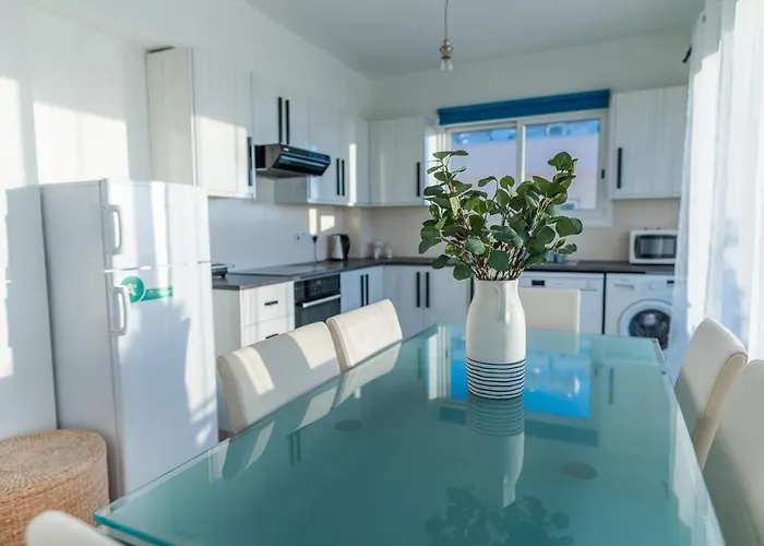 아파트 Makenzy Seaview Penthouse 라르나카